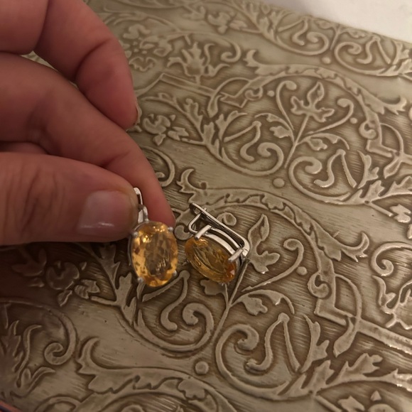 Citrine earrings - Picture 5 of 5